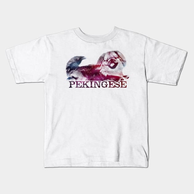 Pekingese Kids T-Shirt by Nartissima